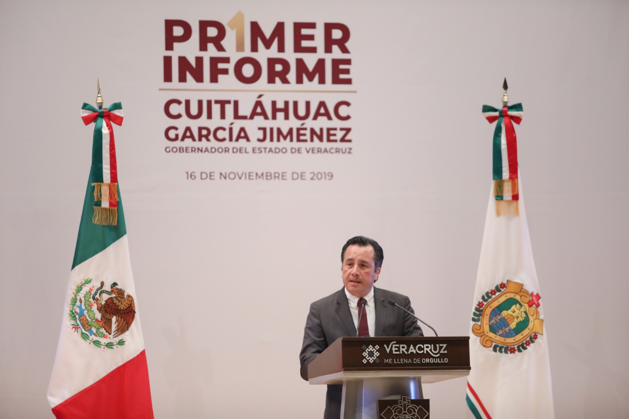 Primer Informe de Gobierno. Cuitláhuac García