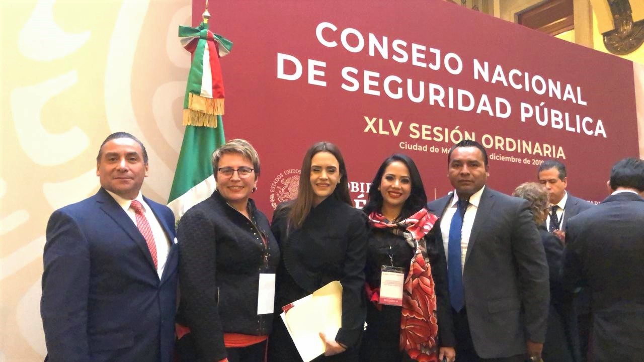 Laura Beristain presente en la XLV Sesión Ordinaria del Consejo Nacional de Seguridad Pública