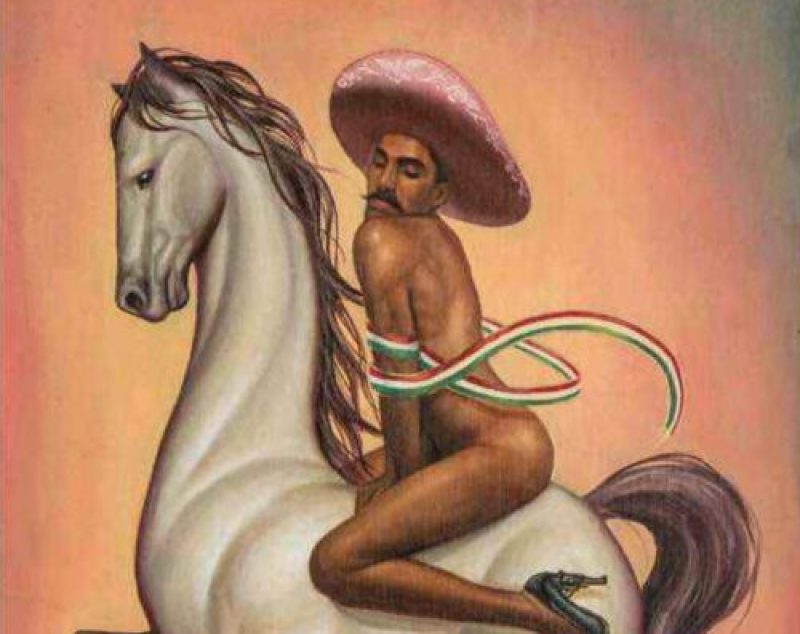 Descendientes de Zapata, indignados por pintura gay del ‘Caudillo del Sur’