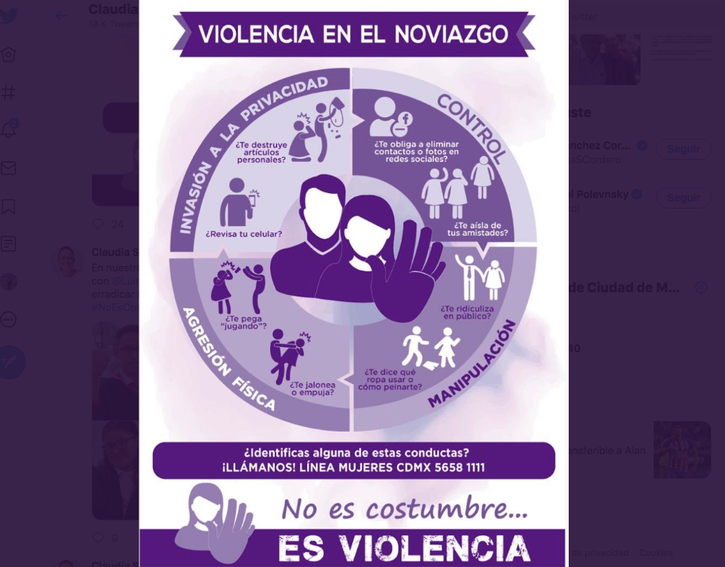 “No es Costumbre, es Violencia”: la campaña contra la violencia de género en escuelas de la CDMX
