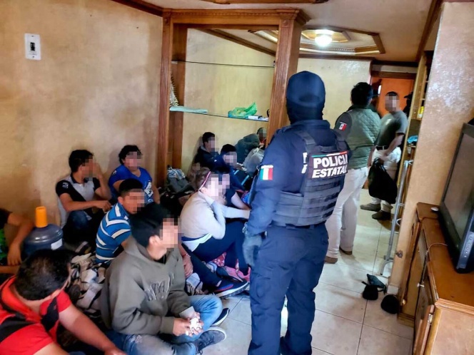 Encuentran a 21 migrantes centroamericanos en una casa de seguridad en Tamaulipas