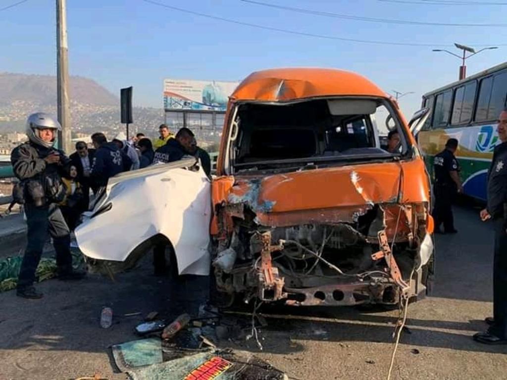 Accidente en la México-Pachuca deja 10 personas heridas