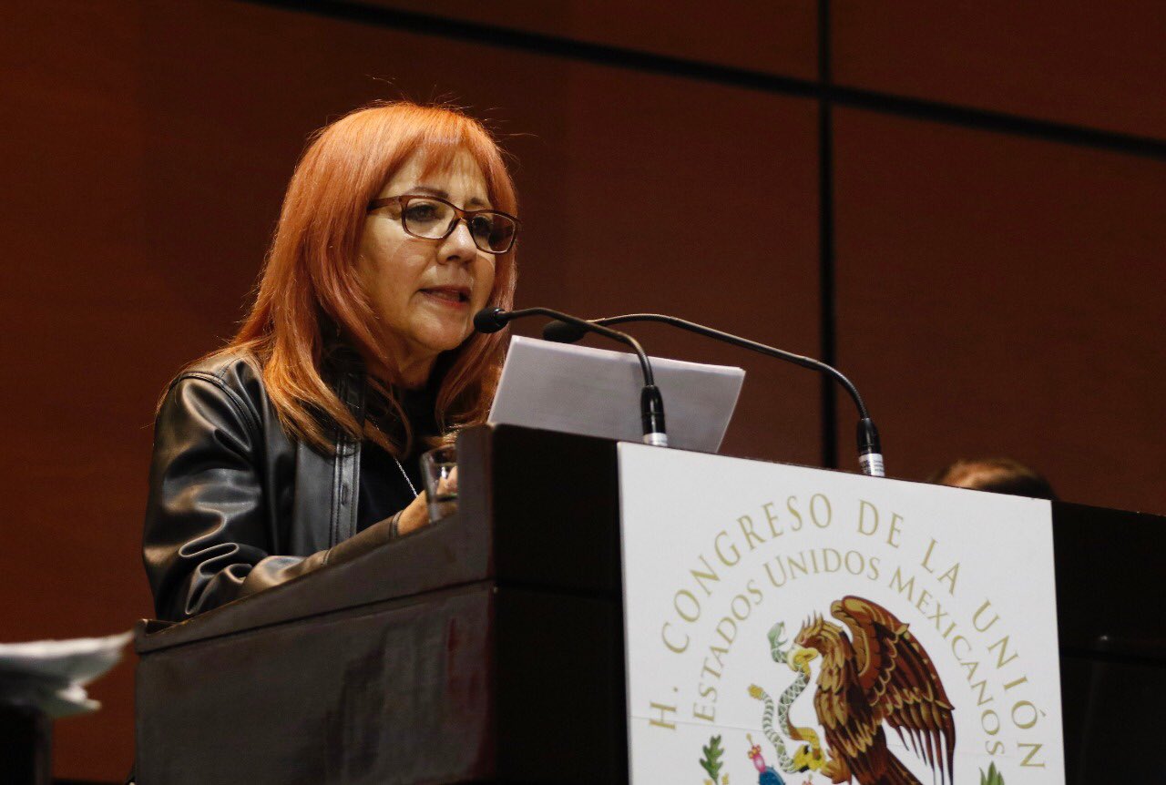 Presenta Rosario Piedra Ibarra el informe de actividades de la CNDH ante la Comisión Permanente