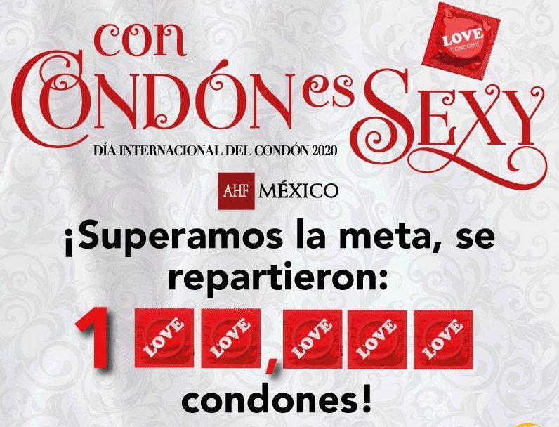 AHF México y aliados regalaron 100 mil condones en el Metro en 3 horas