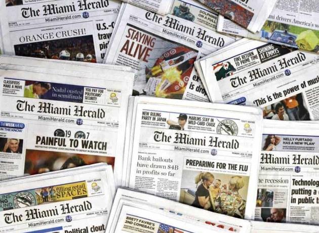 Se declaró en bancarrota la empresa dueña del Miami Herald y otros 30 grandes periódicos estadounidenses