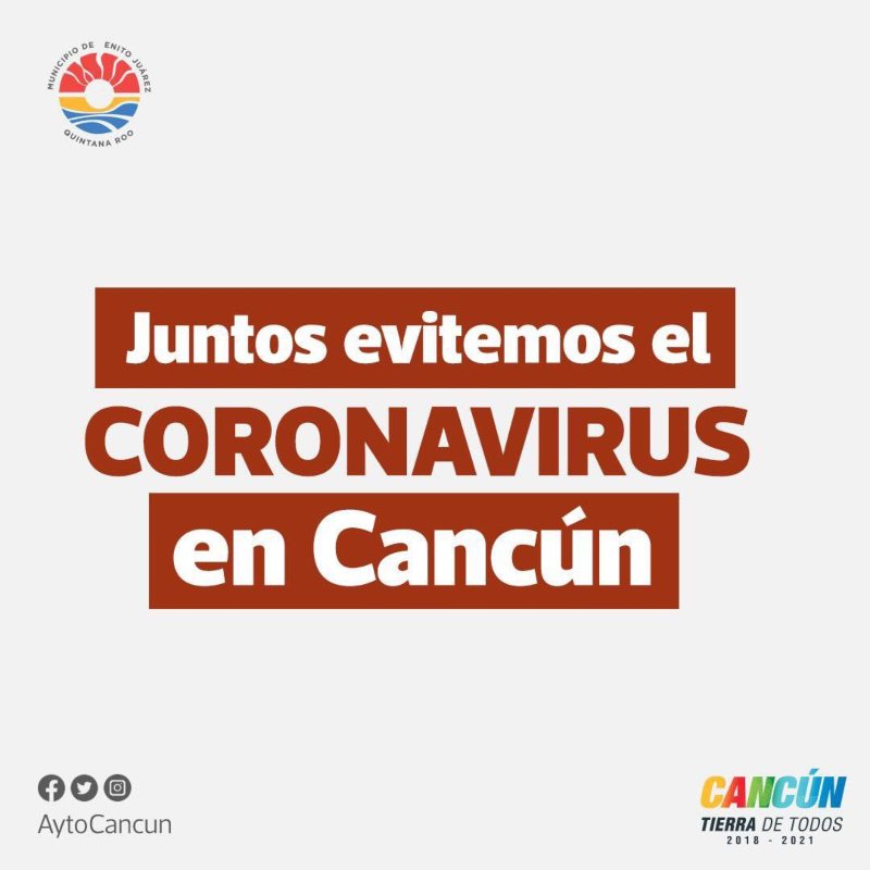 Aplica Cancún medidas de prevención ante COVID 19