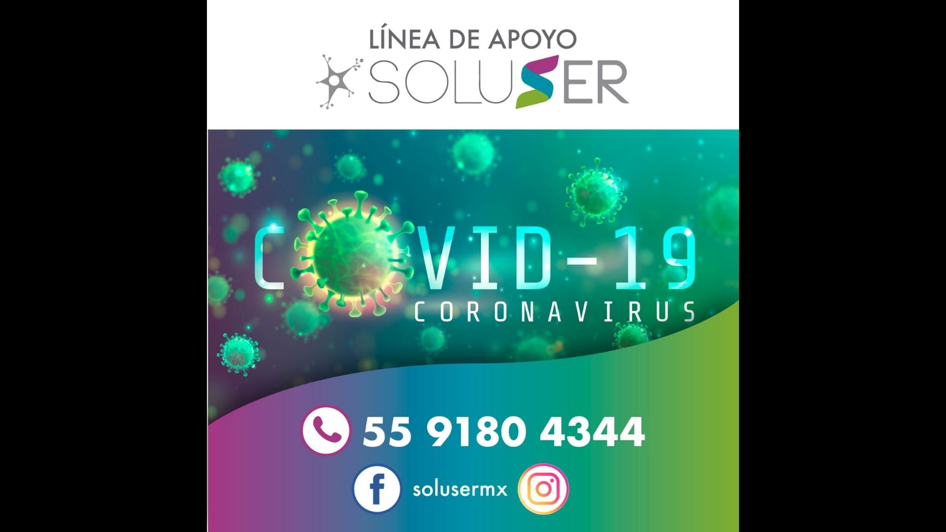 SoluSER ofrece línea telefónica de información por coronavirus