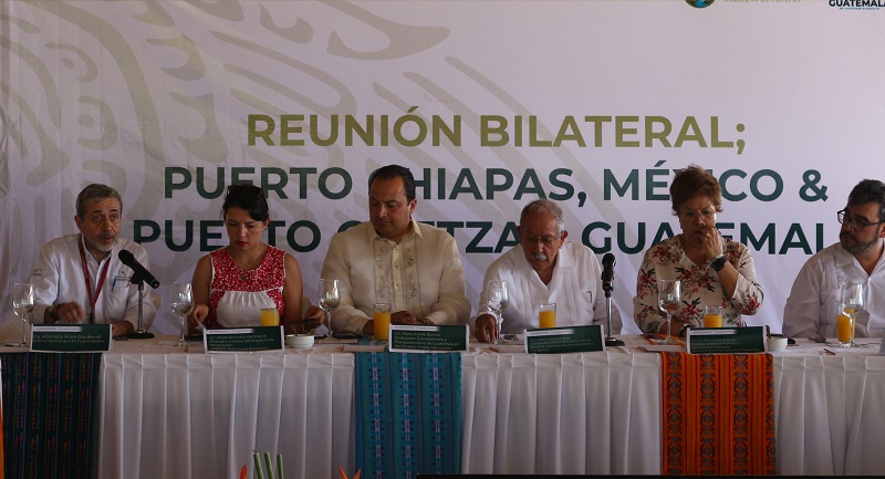Acuerdan intercambio comercial marítimo entre Puerto Chiapas, México, y Puerto Quetzal, Guatemala