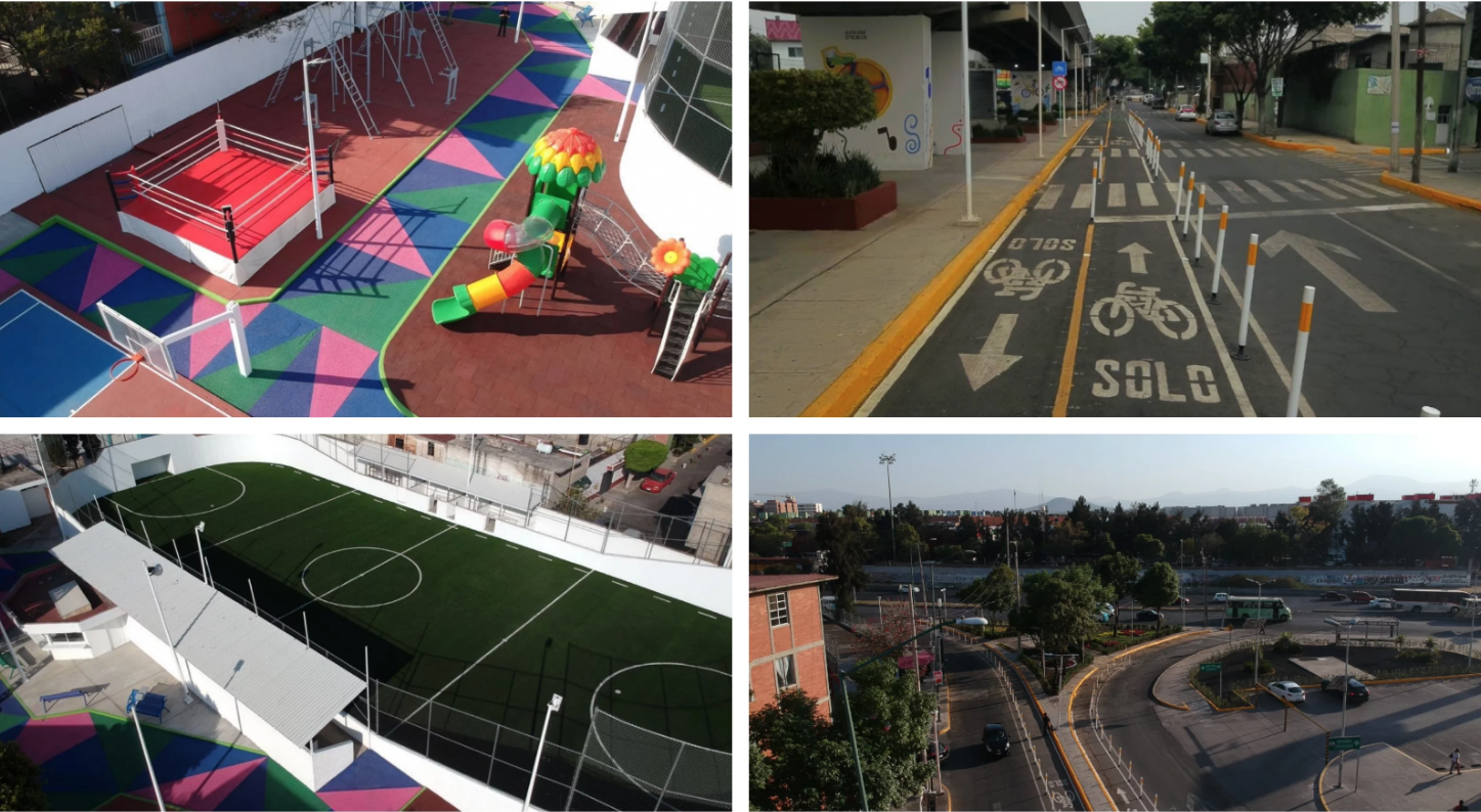 Inauguran parque y ciclovía en Iztacalco