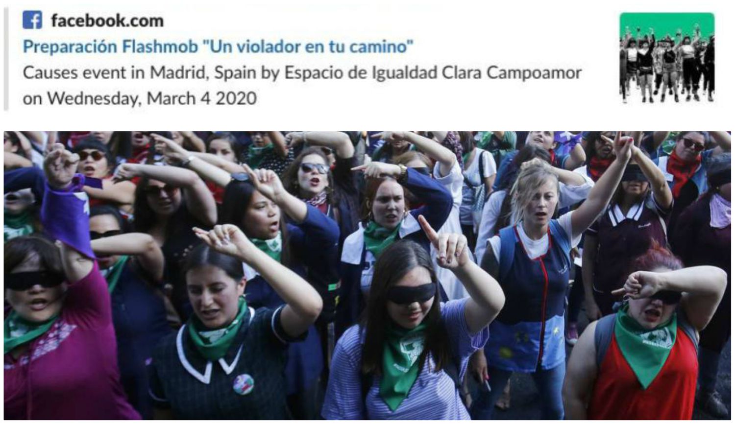 Ayuntamiento de Madrid no permitió a mujeres ensayar ‘Un violador en tu camino’