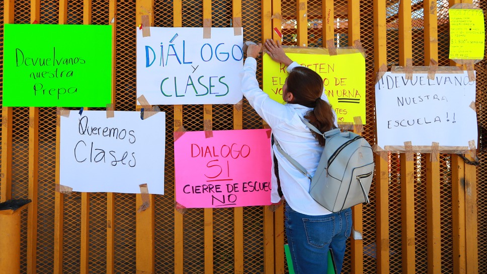 Prepa 5 de la UNAM reanuda clases