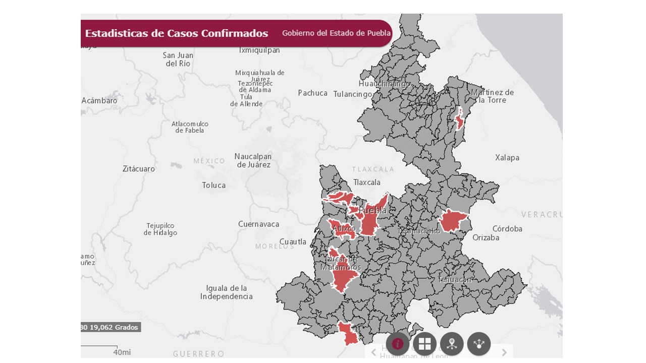 Puebla registra 82 casos positivos de coronavirus