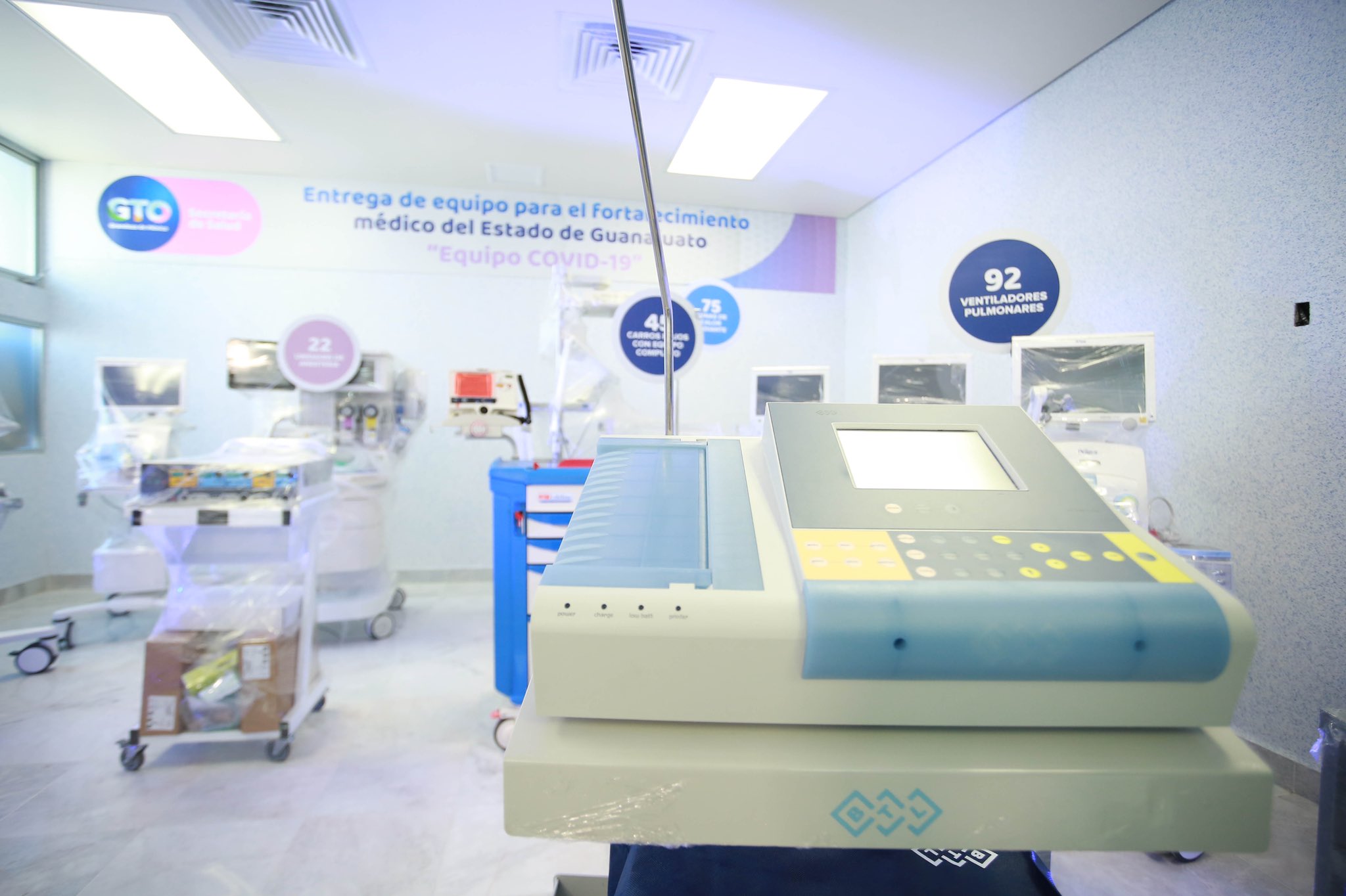 Guanajuato recibe equipamiento médico para atender coronavirus en 52 clínicas del estado