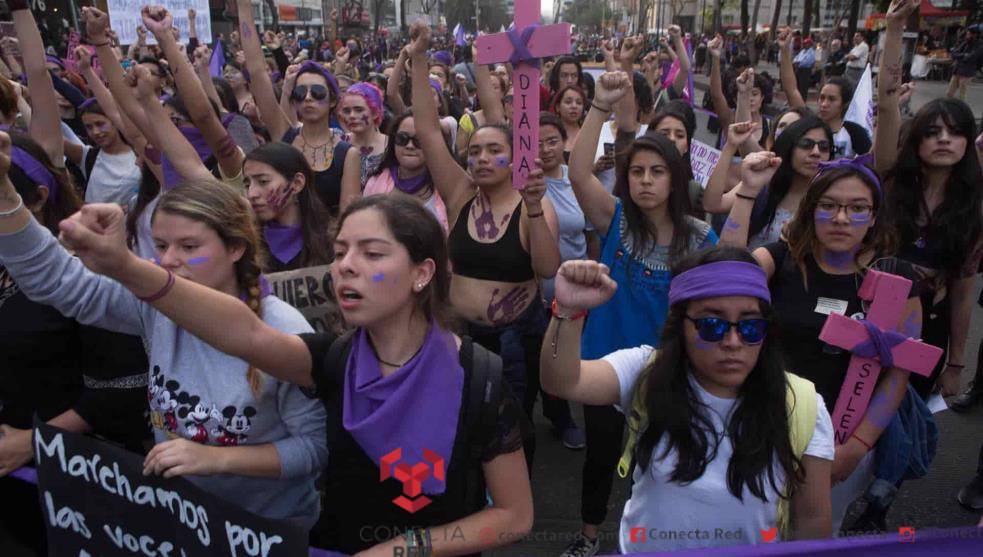 Seis hombres son detenidos por agredir a mujeres durante marcha del 8M en CDMX