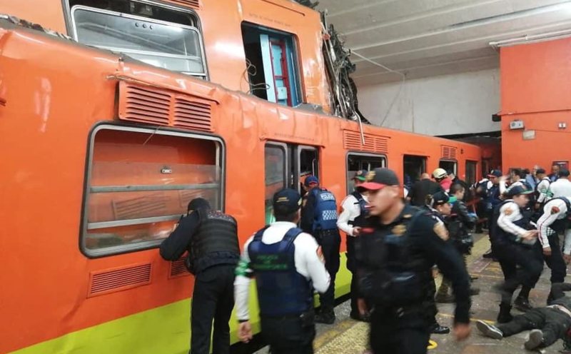 Un muerto y 41 heridos deja choque de trenes del Metro en Tacubaya
