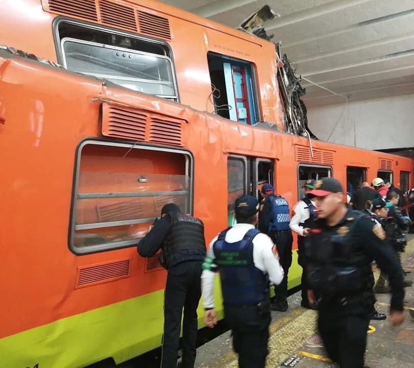 Chocan trenes en Metro Tacubaya; hay un muerto