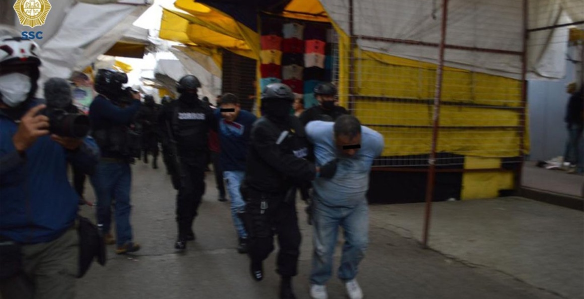 Detienen a nueve de ‘Los Sinaloas’ durante operativo en Tepito