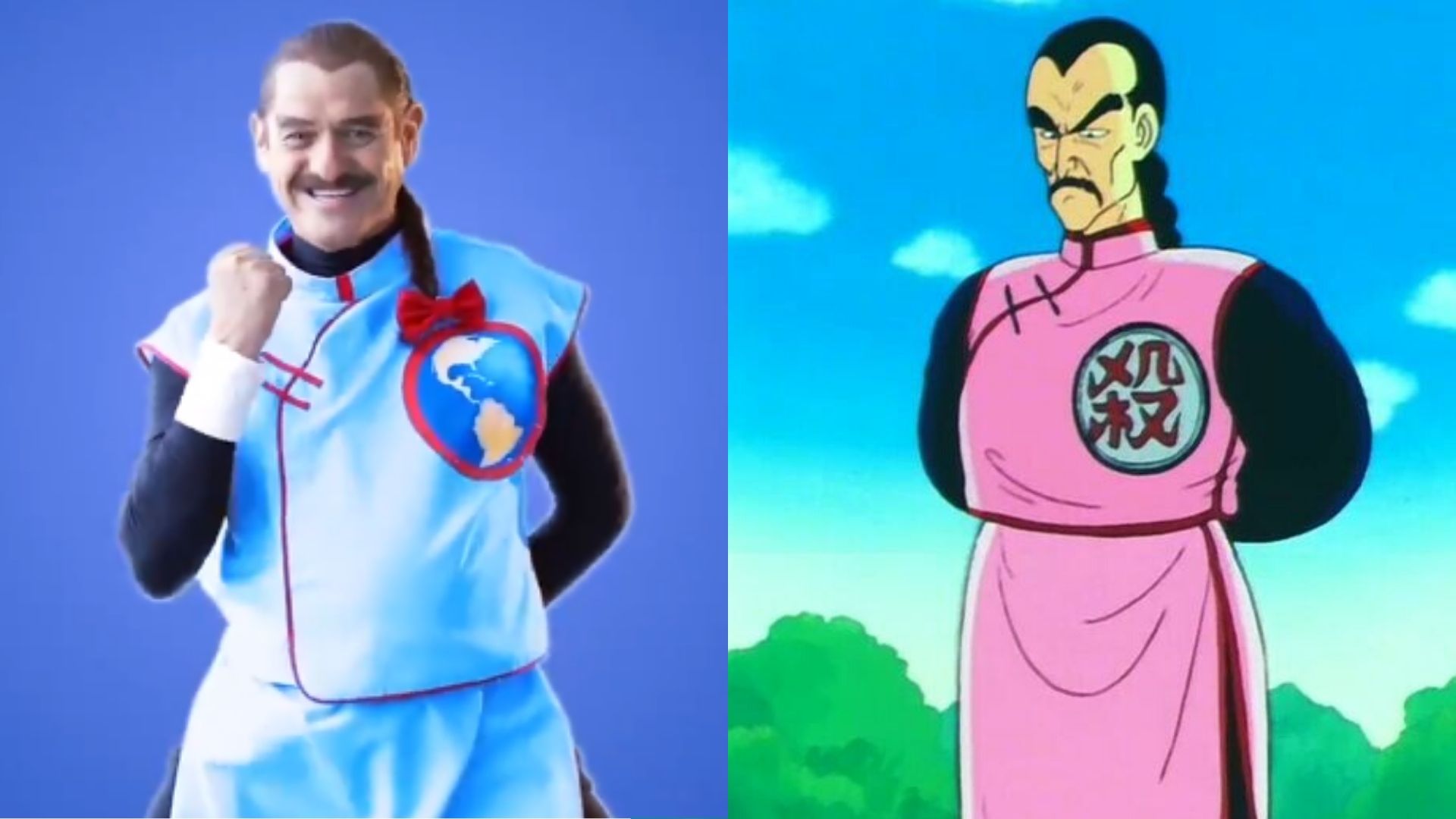 Teo González cosplay "Tao Pai Pai"