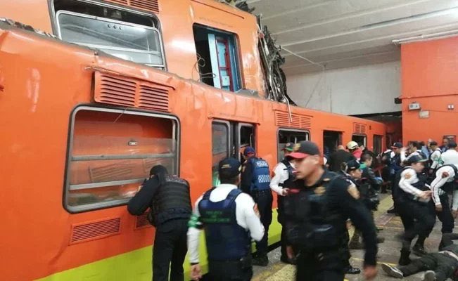 Detienen a involucrados en choque en Metro Tacubaya
