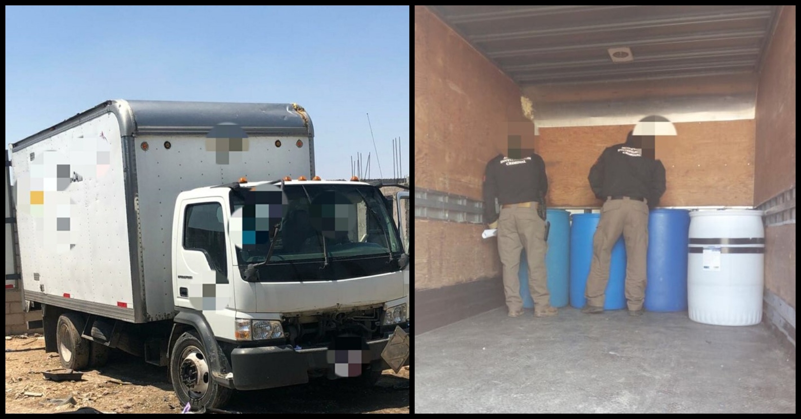 Roban camión con 200 kilos de gel antibacterial en Tecámac