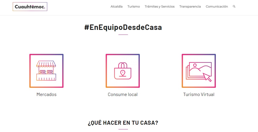 Alcaldía de Cuauhtémoc lanza sitio web para compras básicas