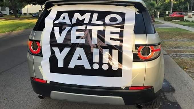 En caravanas vehiculares, protestan contra AMLO alrededor del país