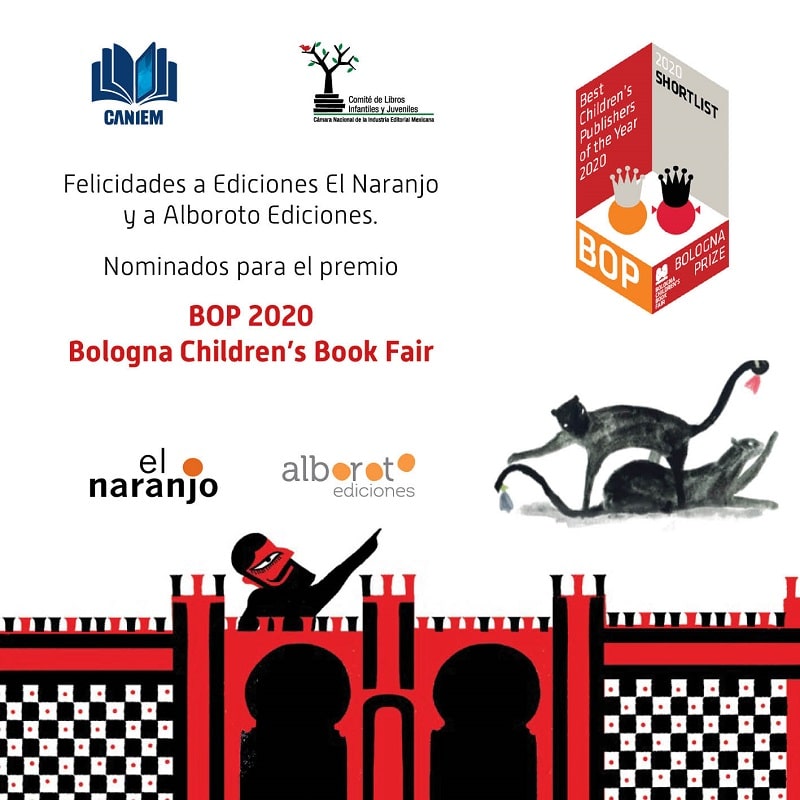 Son nominadas las editoriales mexicanas Alboroto y El Naranjo para el Premio BOP