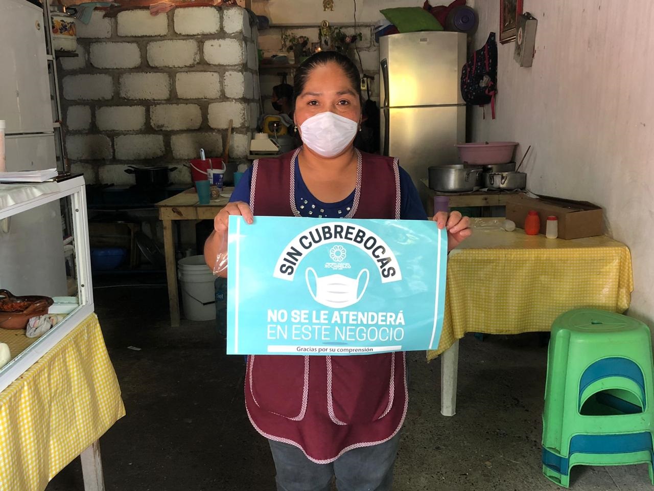 Con campaña, fomentan uso de cubrebocas obligatorio en Xochimilco