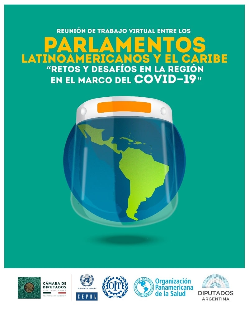 Líderes parlamentarios de Latinoamérica y el Caribe presentarán experiencias y propuestas sobre la pandemia