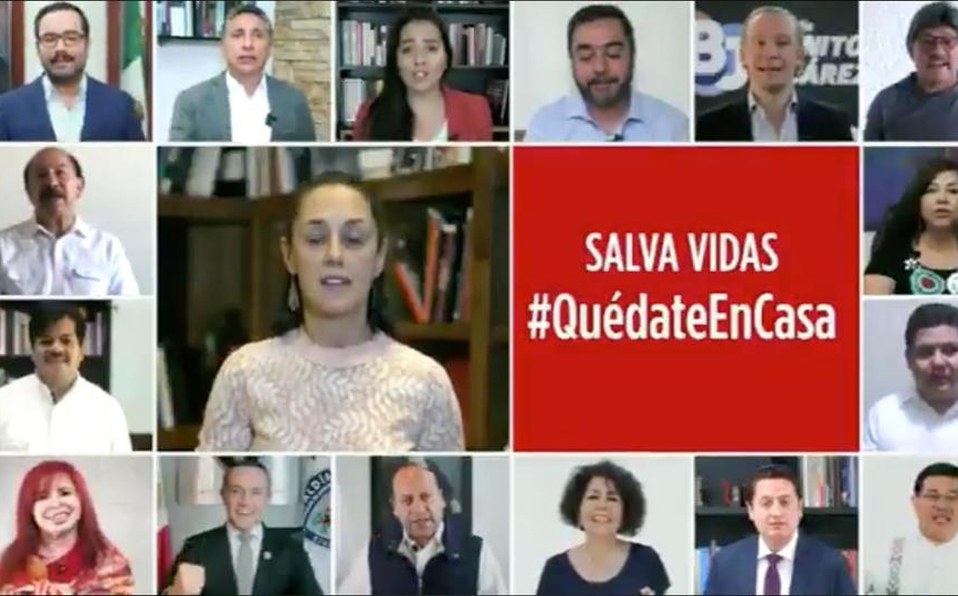 “Juntos vamos a salir adelante”: Sheinbaum y alcaldes de la CDMX se unen contra el Covid-19