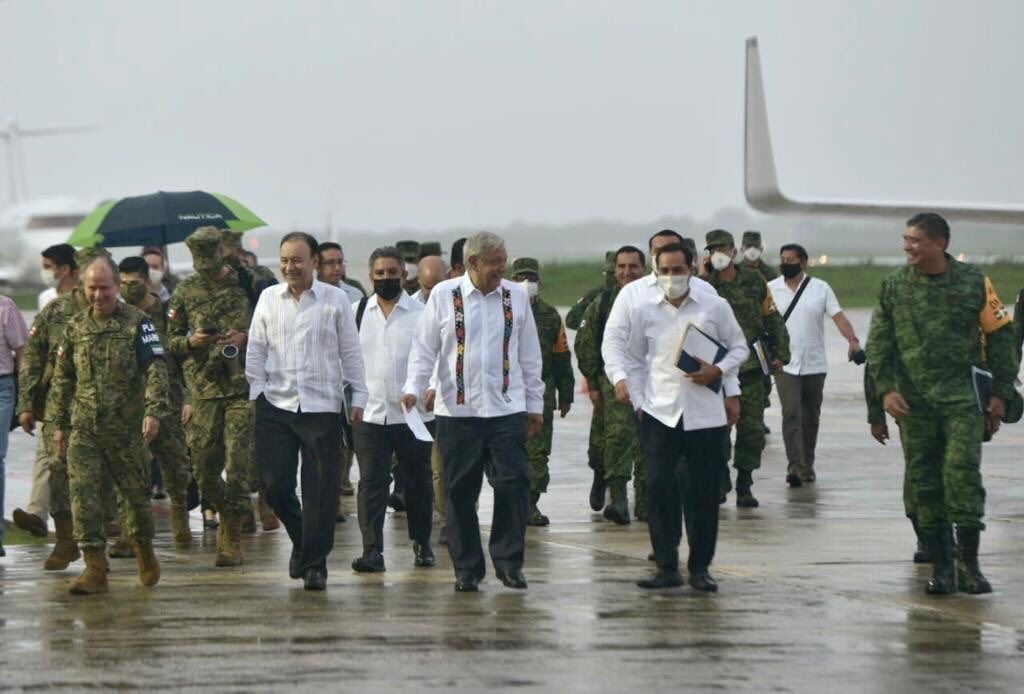 Tren Maya, “obra que llega en buen momento”: AMLO en banderazo de Tramo 3 Calkiní-Izamal