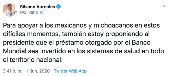 Gobernador de Michoacán pide a AMLO no cortar servicio de luz como apoyo por la pandemia 