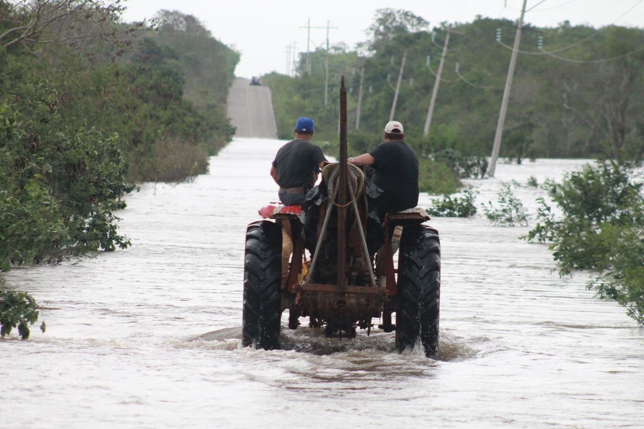 Tormenta Cristóbal afecta a más de mil familias en el sur de Quintana Roo