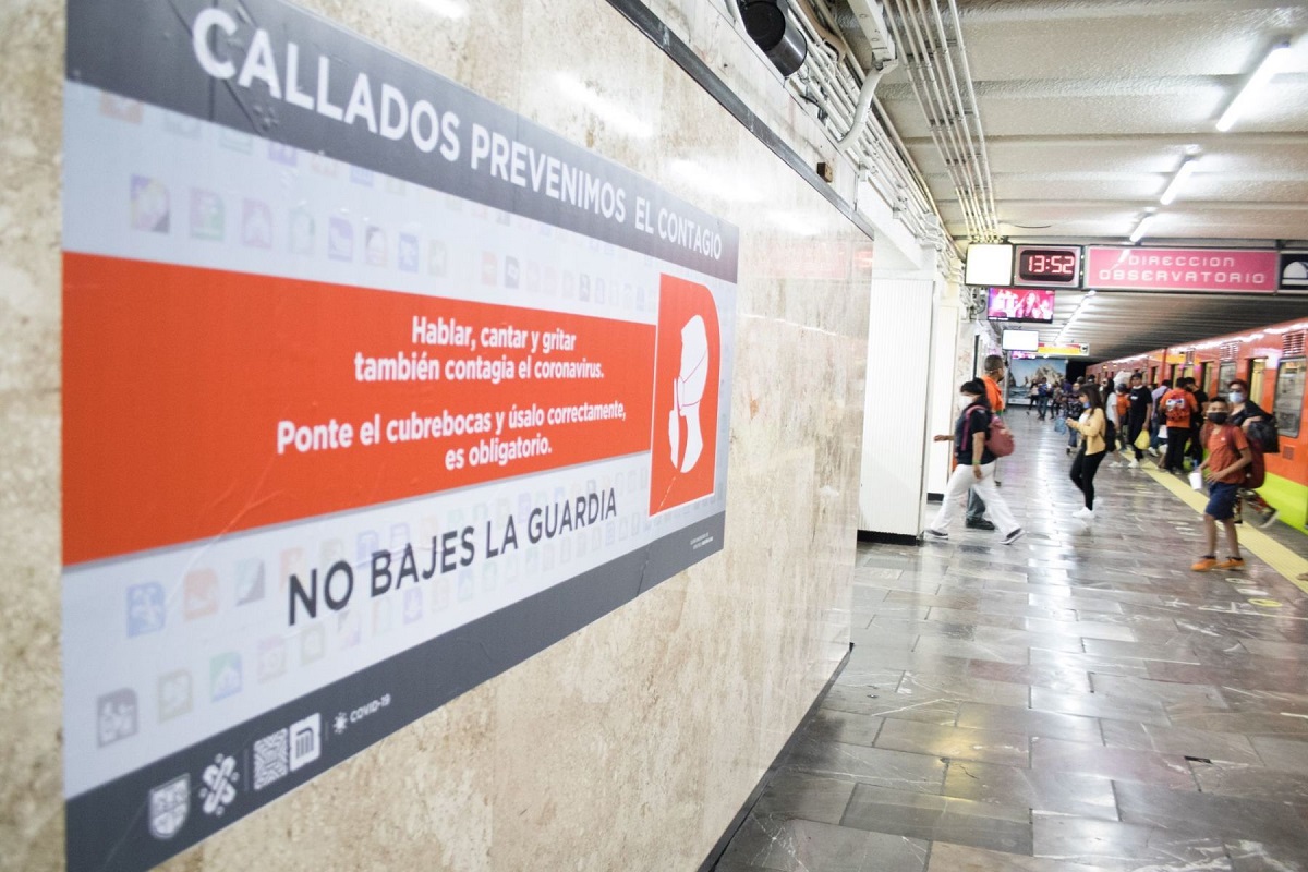 El Metro pide a sus usuarios mantenerse callados para evitar contagios