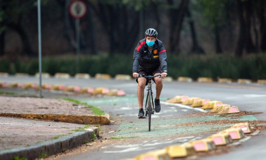 Habilitan ciclovia emergente en Insurgentes; habrá préstamo gratuito de bicis