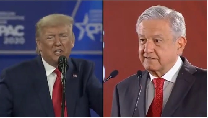 Reprueba AMLO cateo a casa de Trump y acusación contra Cristina Fernández