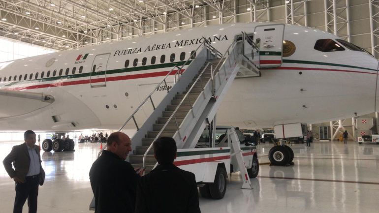 Así es el lujoso avión presidencial