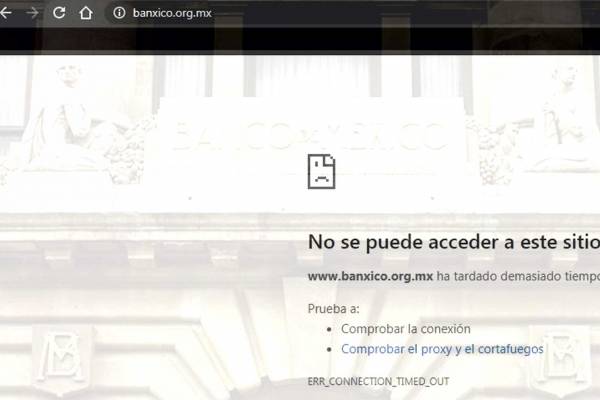 Banxico sufre ataque en su sitio web; usuarios no pueden acceder