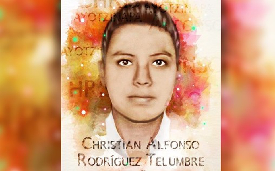 Identifican los restos de Christian Alfonso Rodríguez, uno de los 43 de Ayotzinapa