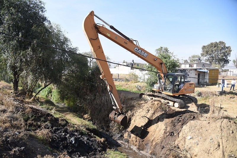 Supervisa GEM obra de electrificación y trabajos preventivos contra inundaciones en el Valle de Toluca