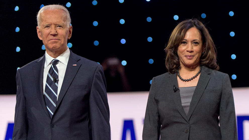 Biden se presentó por primera vez junto a Kamala Harris