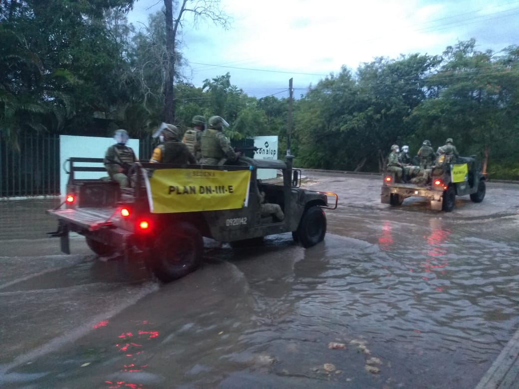 Sedena activa el Plan DN-III-E en Yucatán ante llegada de  depresión tropical 14