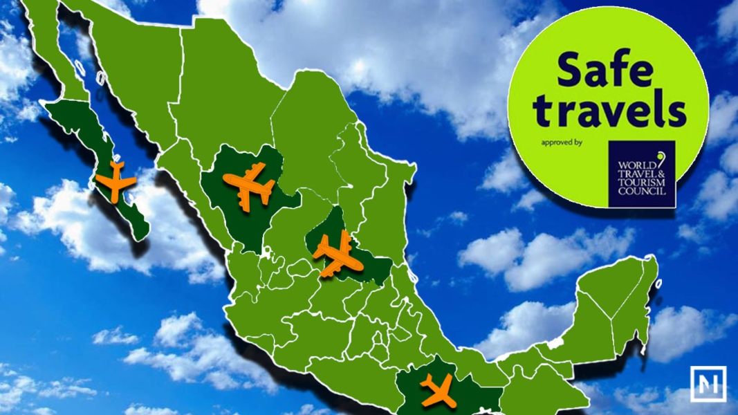 Estos cinco aeropuertos de México obtuvieron Sello de Viaje Seguro