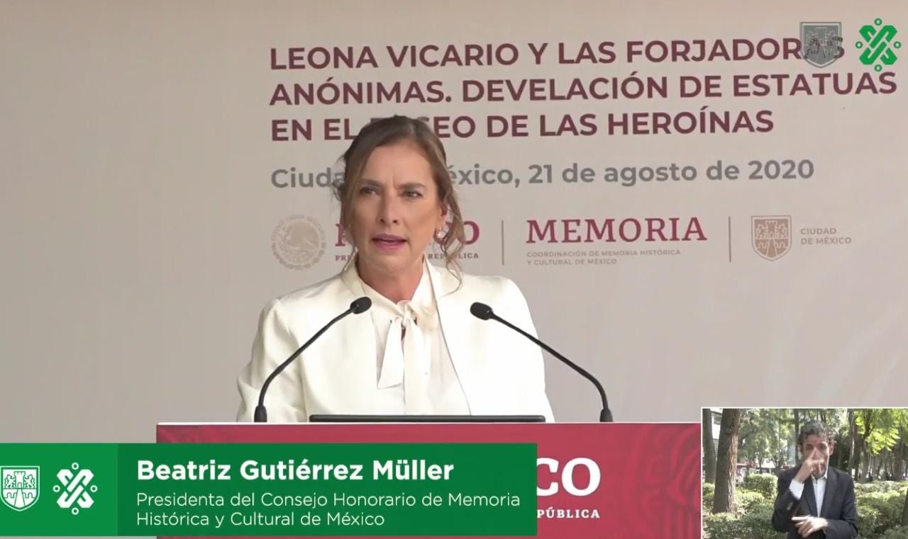 “Leona Vicario y muchas mujeres daban dinero para la causa y no las grabaron”: Beatriz Gutiérrez Müller