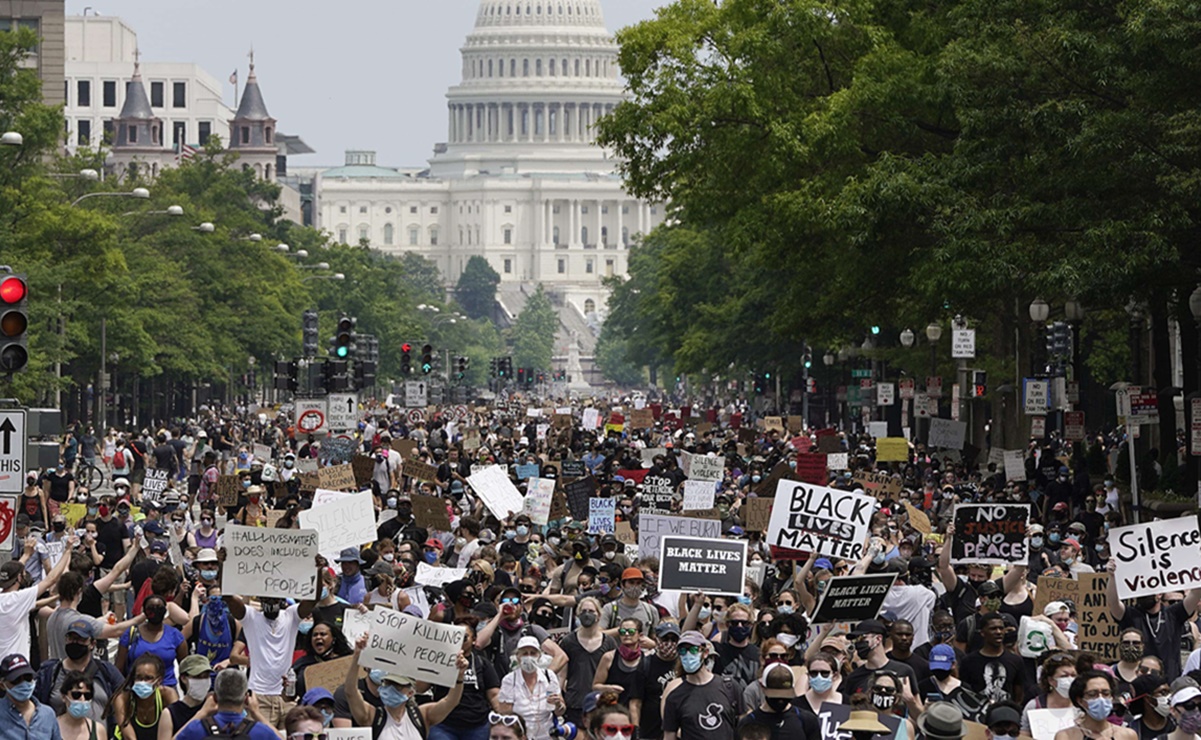 Histórica protesta en Washington contra violencia racista a 57 años de “I have a dream”