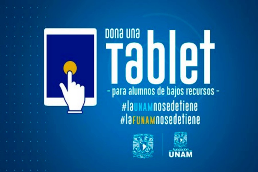 UNAM lanza campaña para donar tabletas a estudiantes de bajos recursos