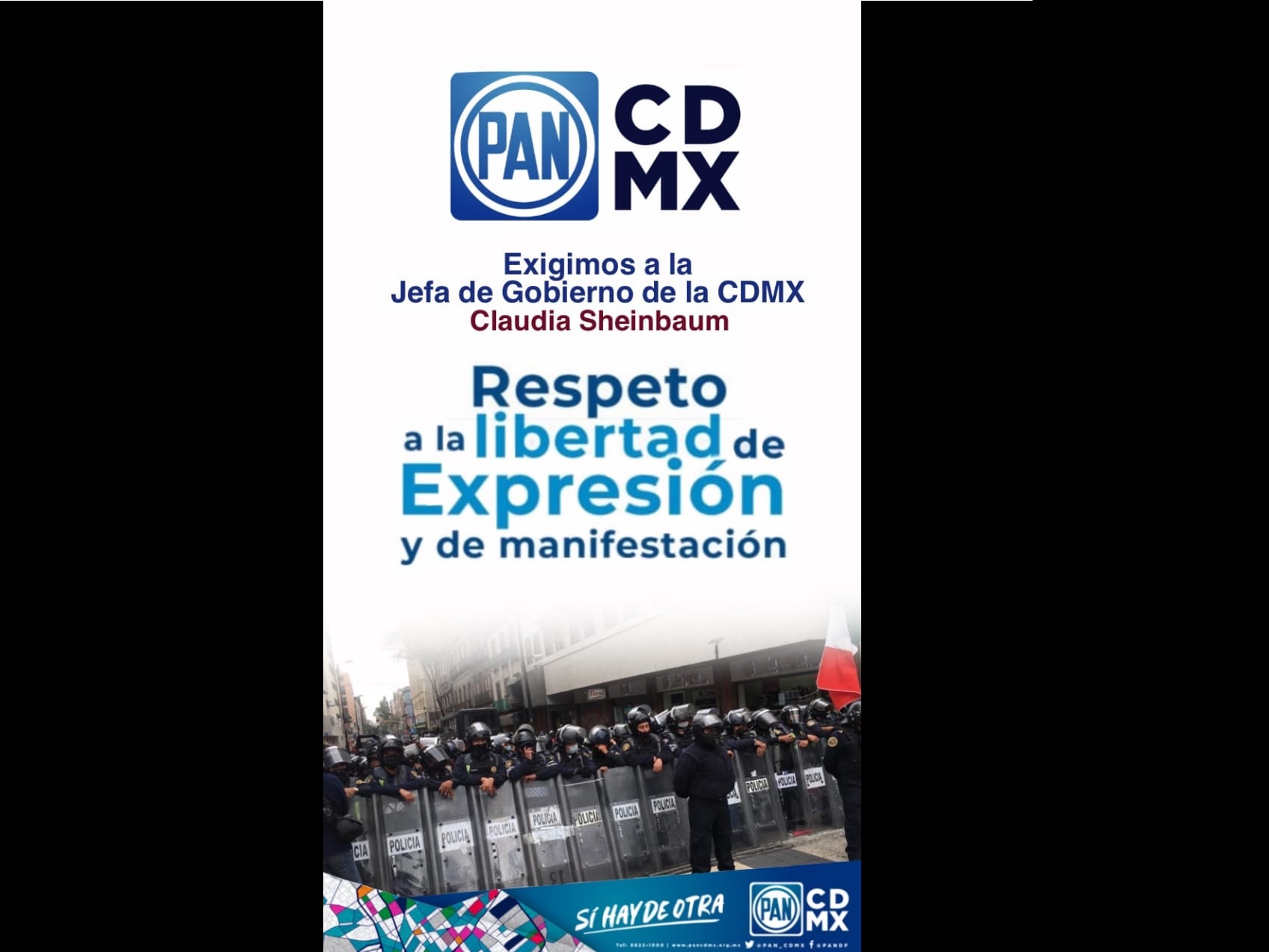 Coartar la libertad de expresión, reflejo de un Gobierno intolerante: PAN CDMX