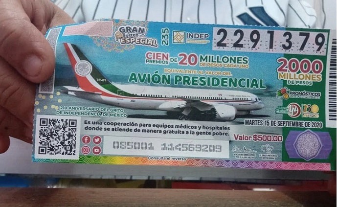 No se obliga a nadie a comprar cachitos para la rifa del avión: Shienbaum