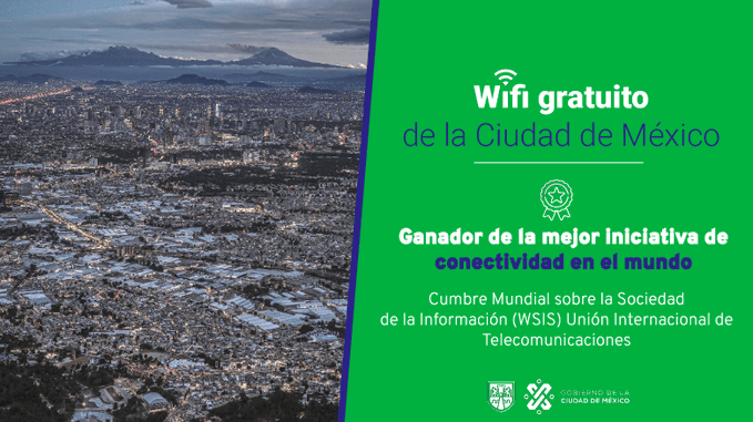 Red Wifi gratuito de la CDMX recibe premio internacional