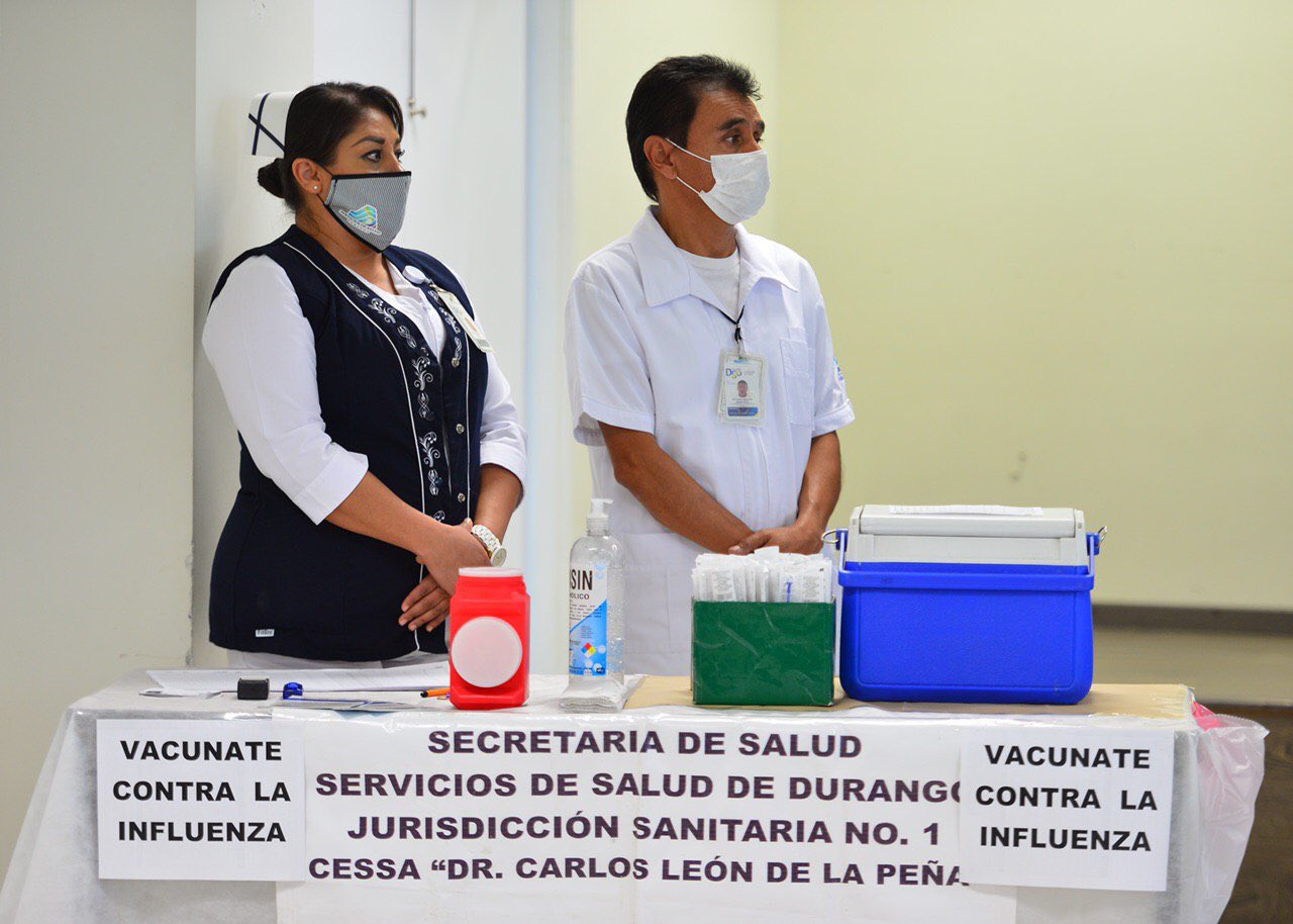 Durango priorizará vacuna de la influenza para el personal médico